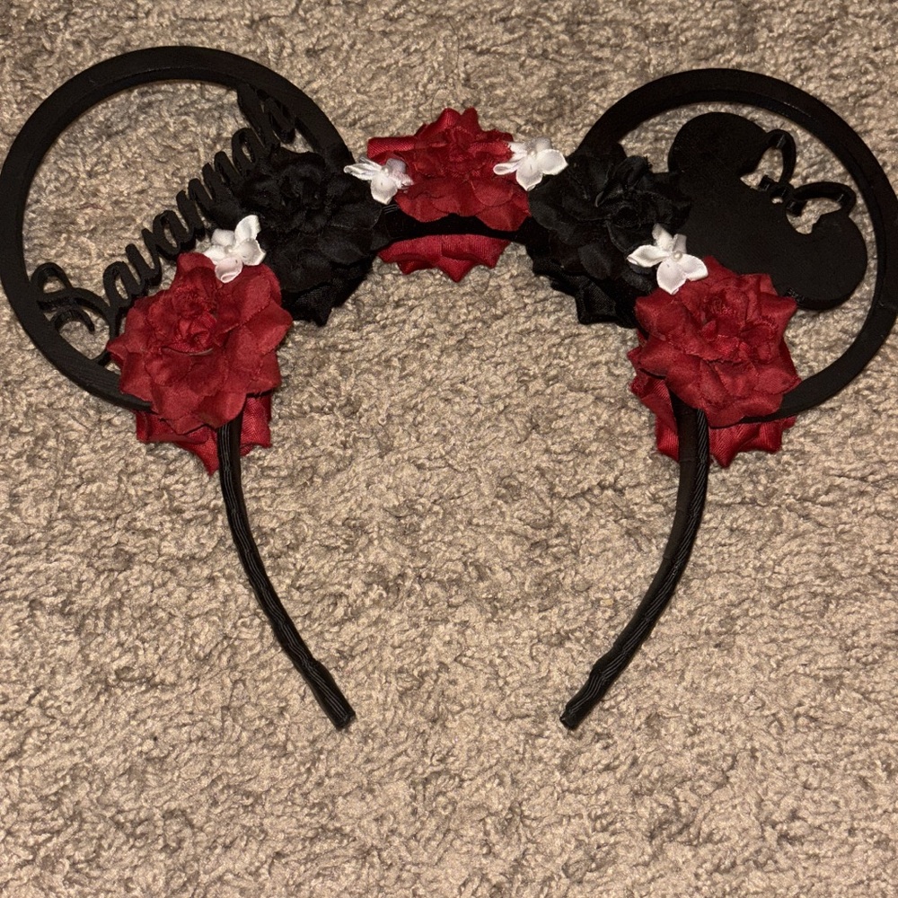 Floral Minnie Mouse Ears